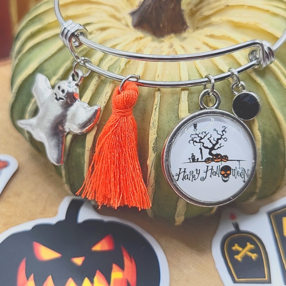 Halloween lover charm bracelet set